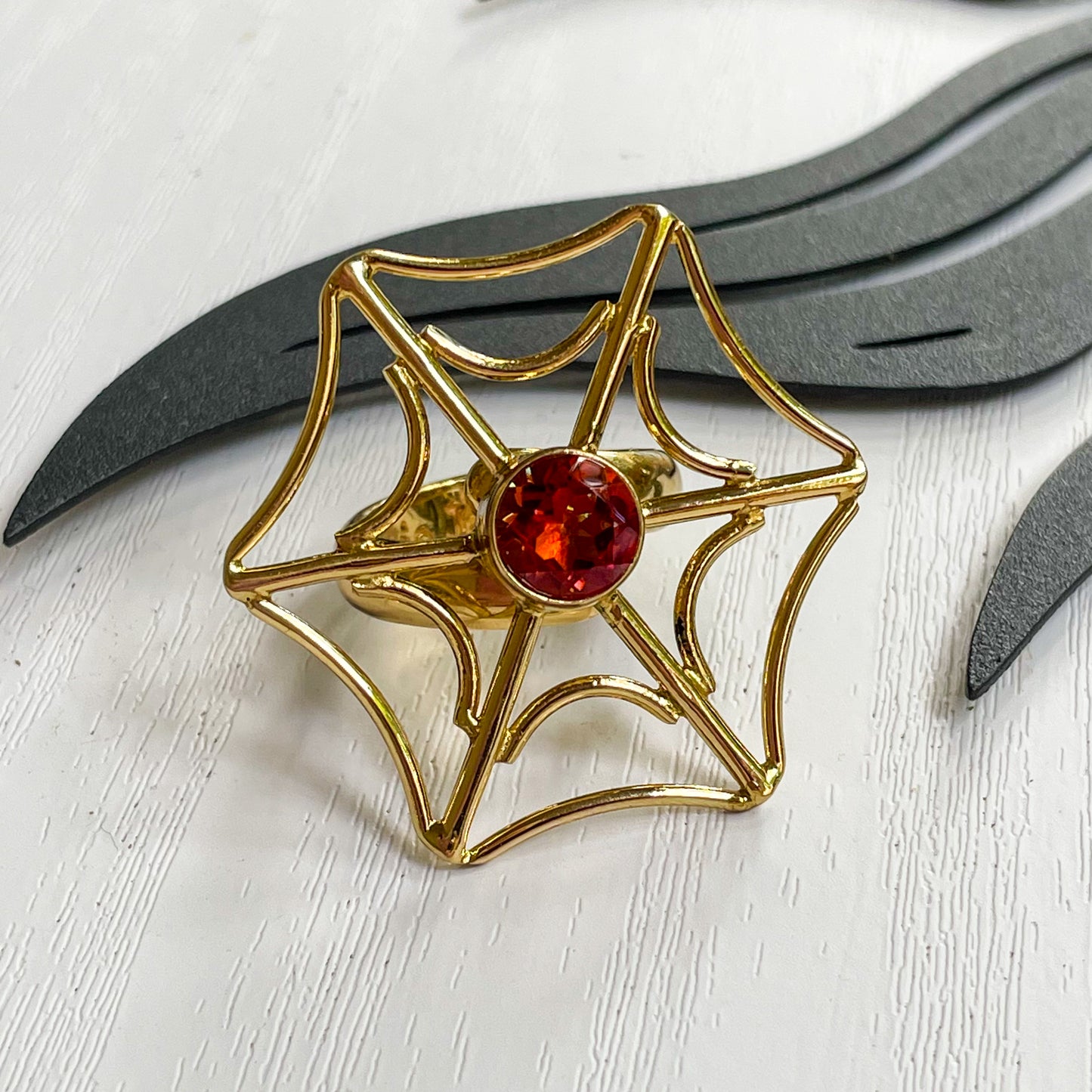Halloween Spider Web Ring & Pendant  - Alchemia Gold