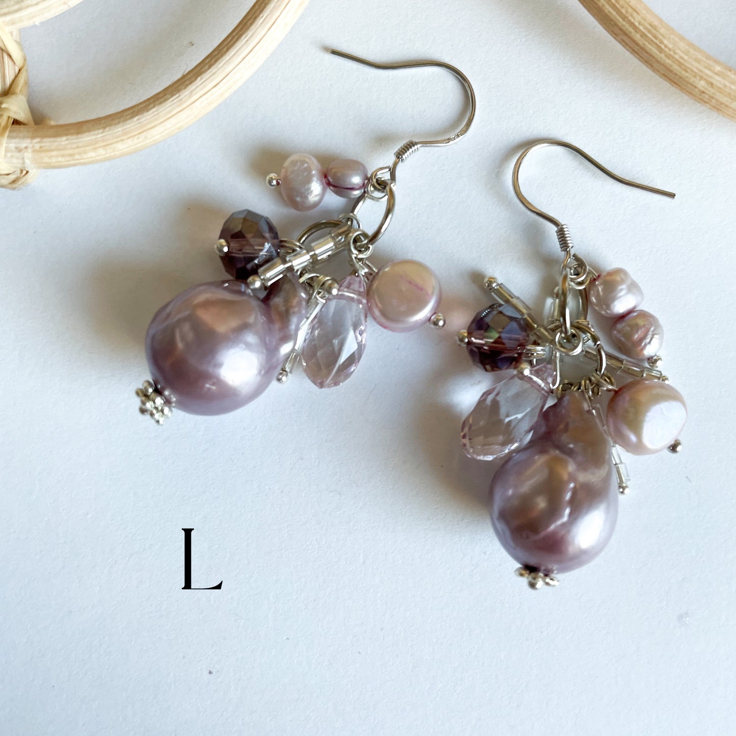 Colorful Freshwater Pearl Earrings - SSS