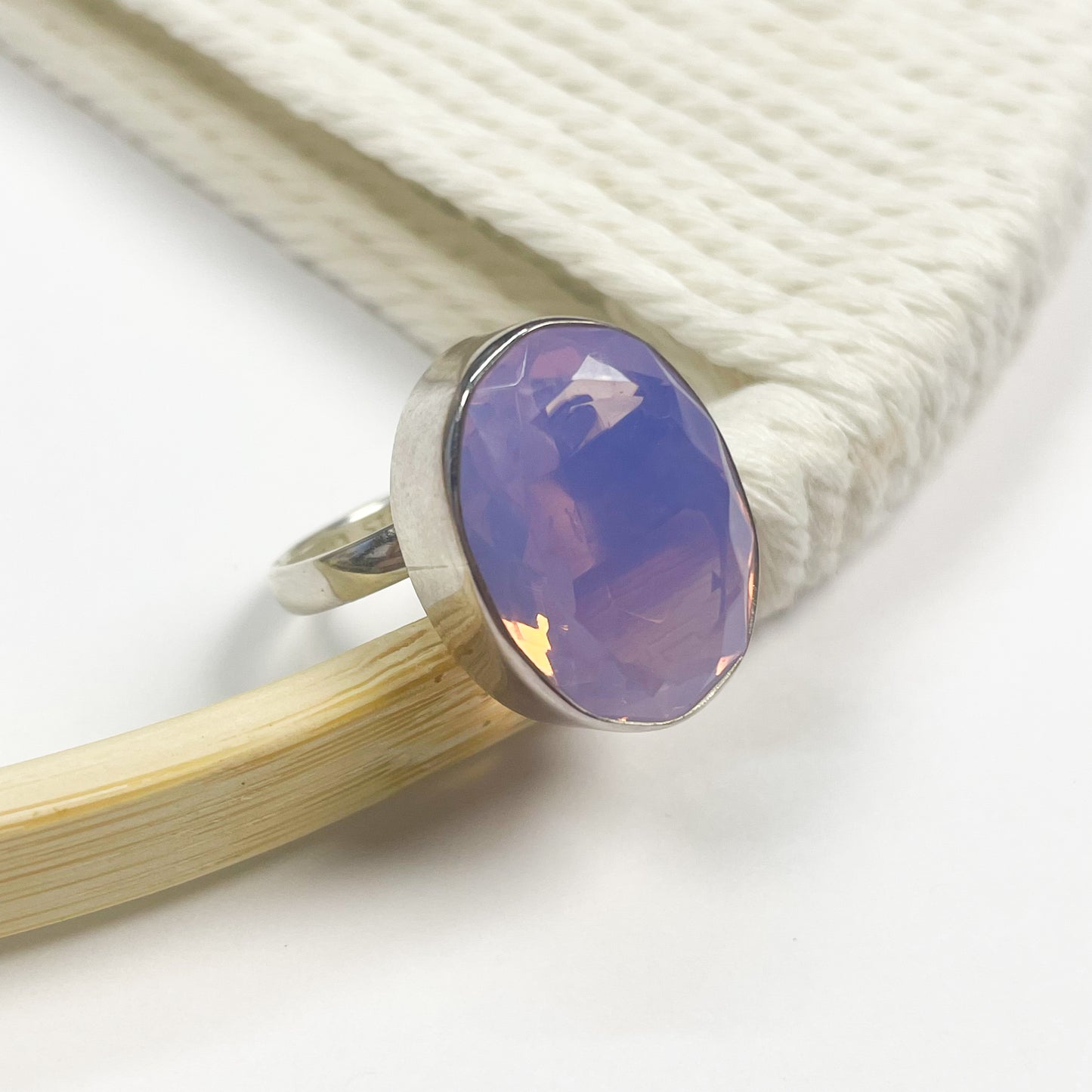 Hydro Lavender Quartz Ring & Pendant - Solid Sterling Silver