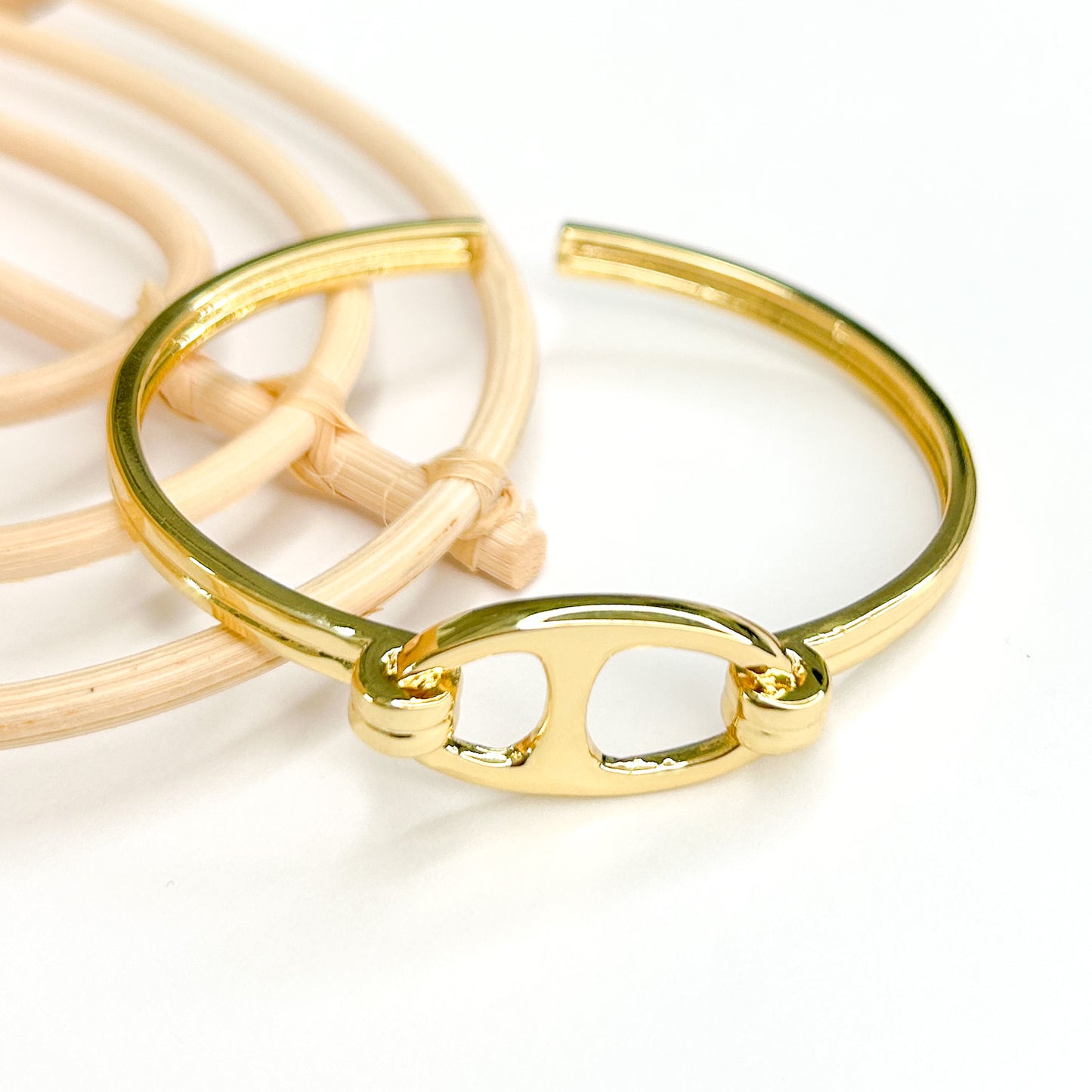 Single Puff Mariner Cuff - 18K Gold Filled