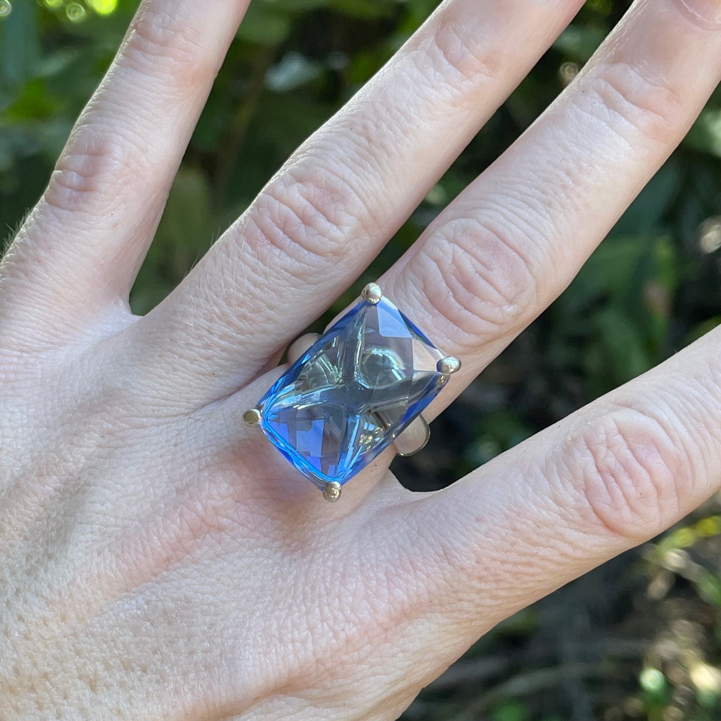 Siberian Quartz Prong Ring-Solid Sterling Silver