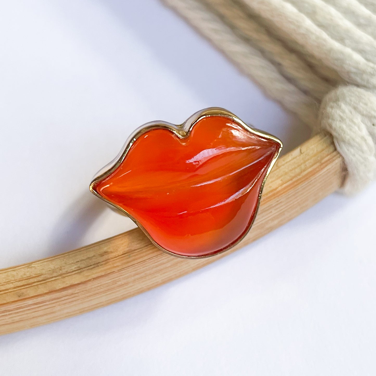Colorful Chalcedony Lip Ring - Alchemia
