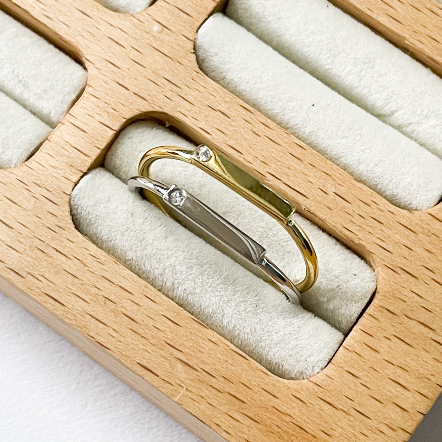 CZ Bar Sized Ring - SSS or Vermeil