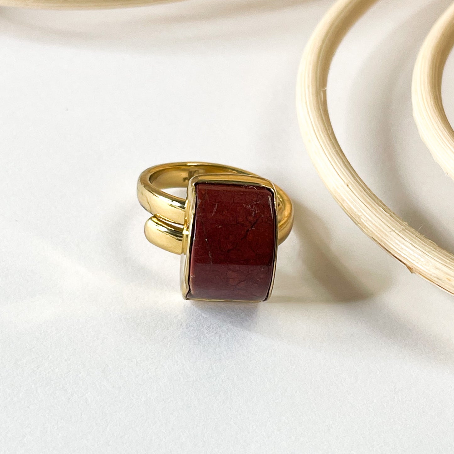 Unique Ring - Alchemia w Jasper, Red Jasper or Hematite