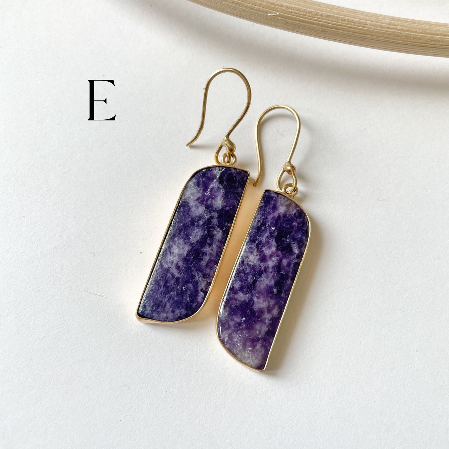 Lepidolite Dangle Earring - Alchemia