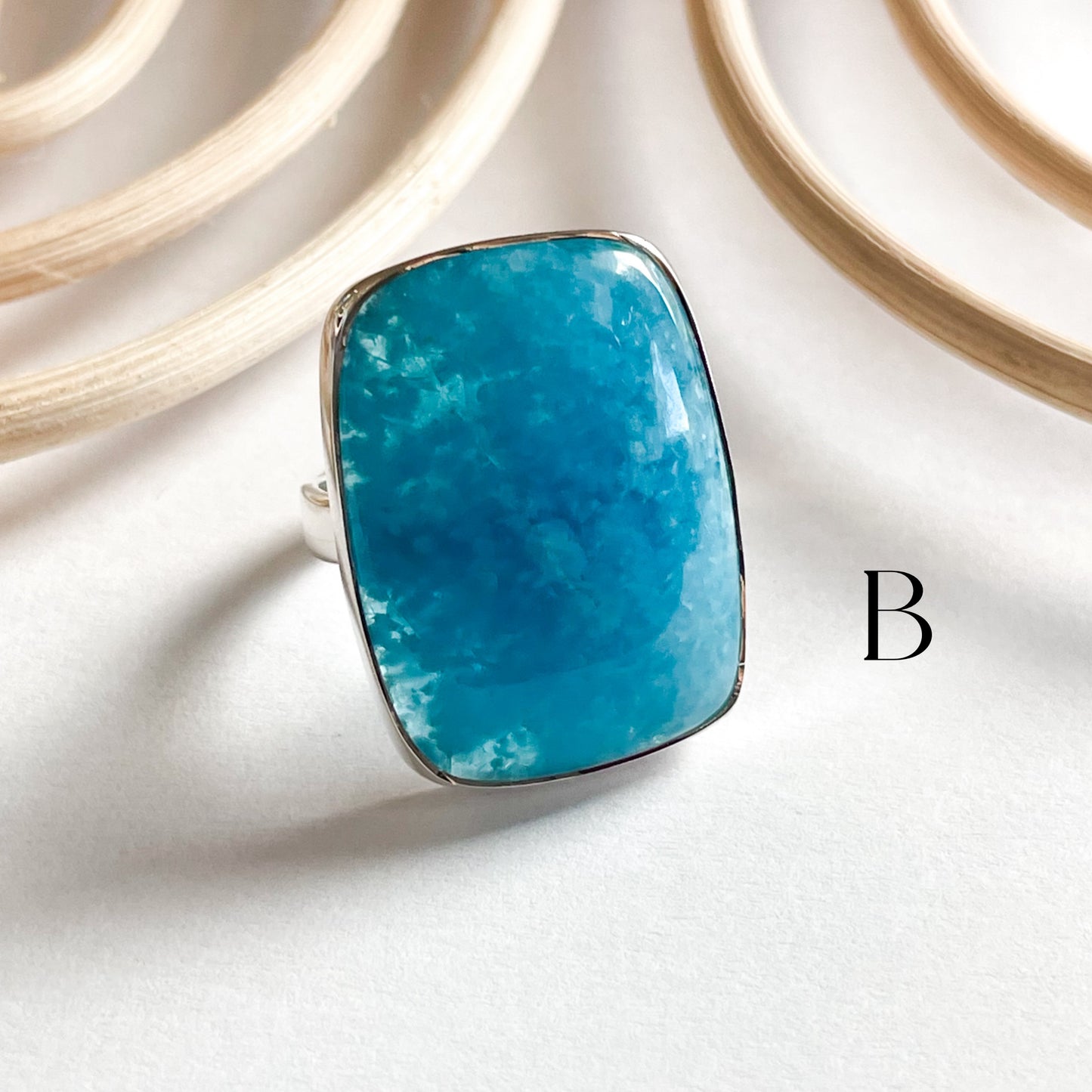 Smithsonite Rings - Solid Sterling Silver