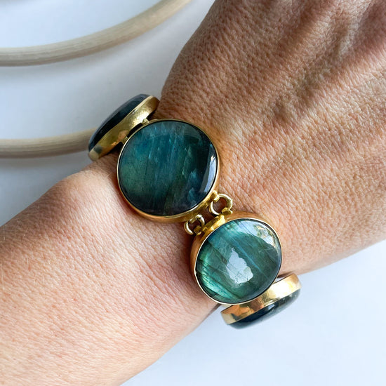 Chunky Labradorite Bracelets - Alchemia