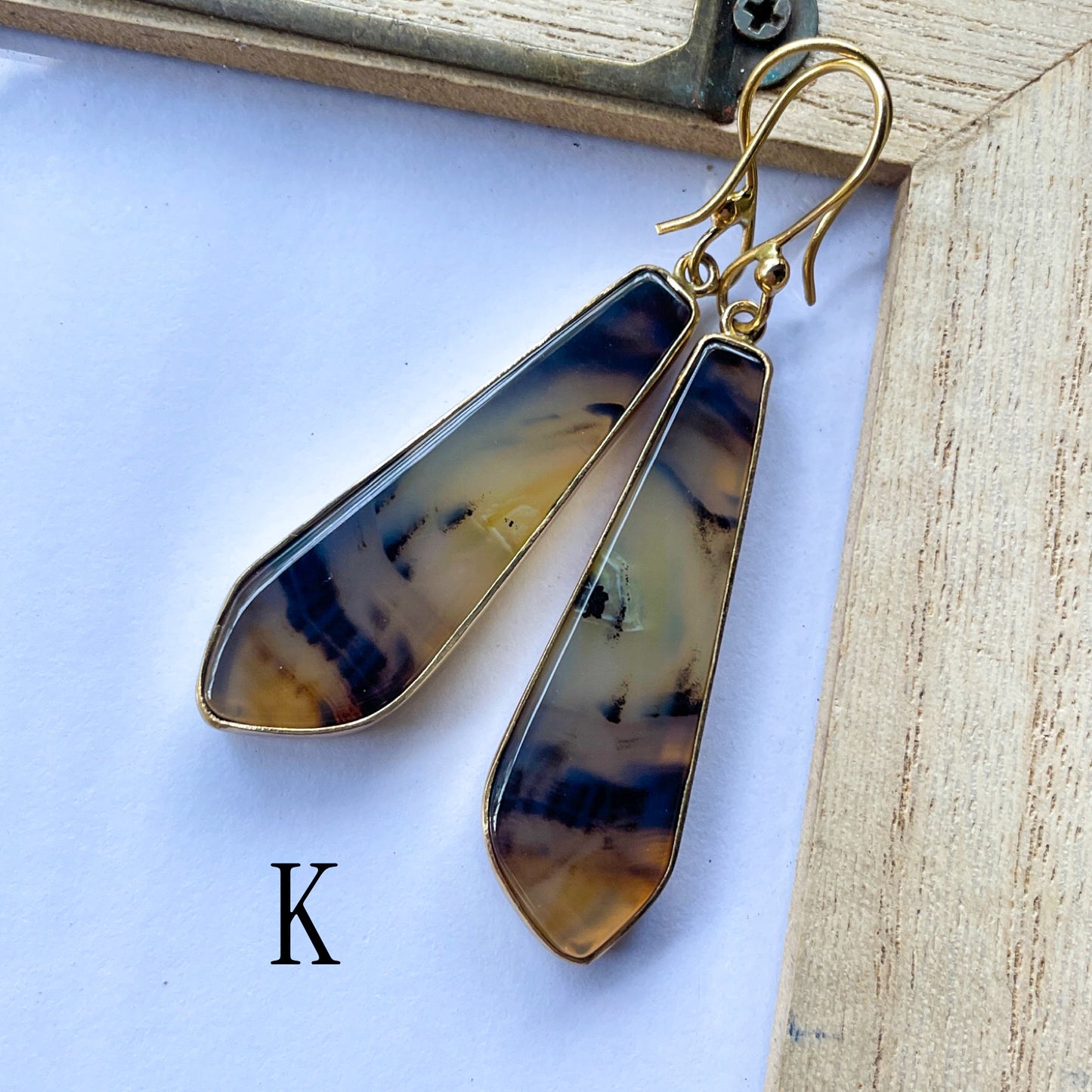 Montana Agate Earrings - Alchemia