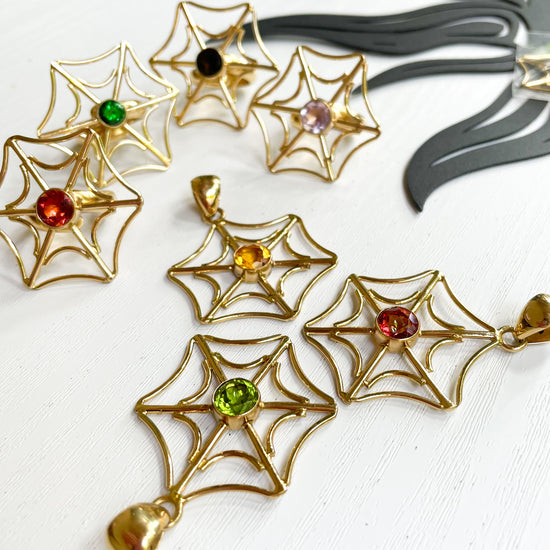 Halloween Spider Web Ring & Pendant  - Alchemia Gold
