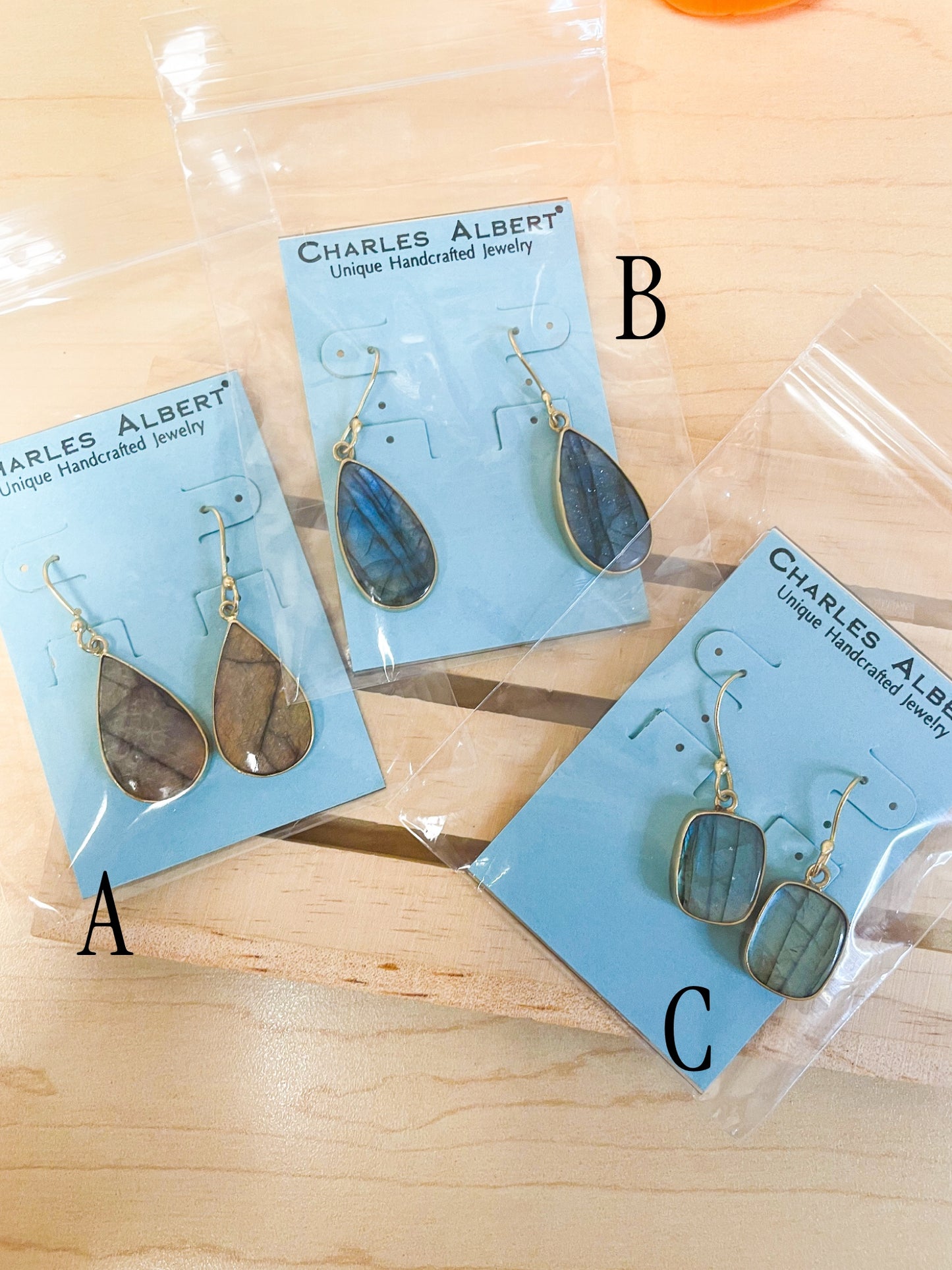 Charles Albert Labradorite Earrings