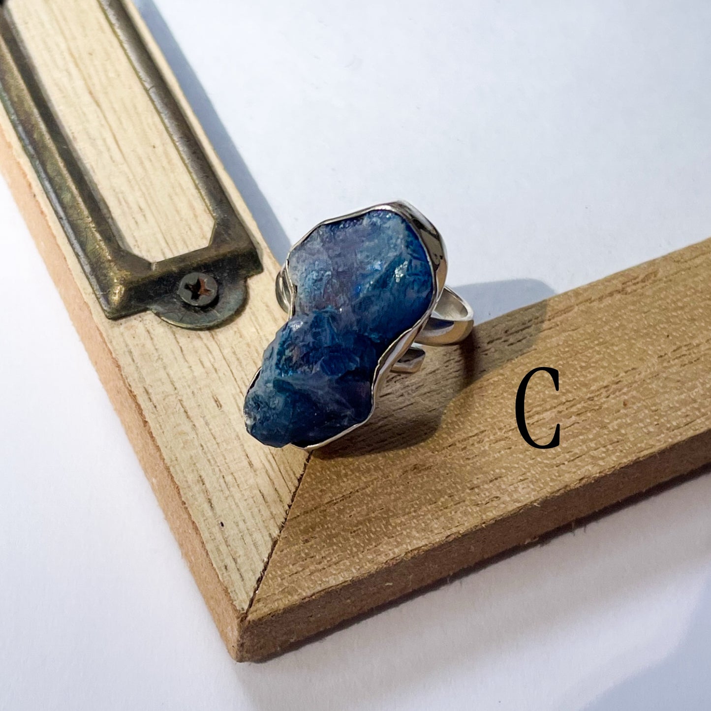 Purple & Blue Aurora Quartz Rings - Both Metals
