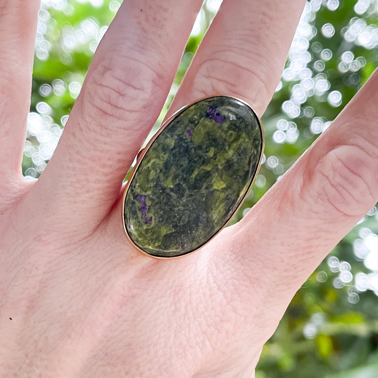 Ruby Zoisite Ring - Alchemia Gold
