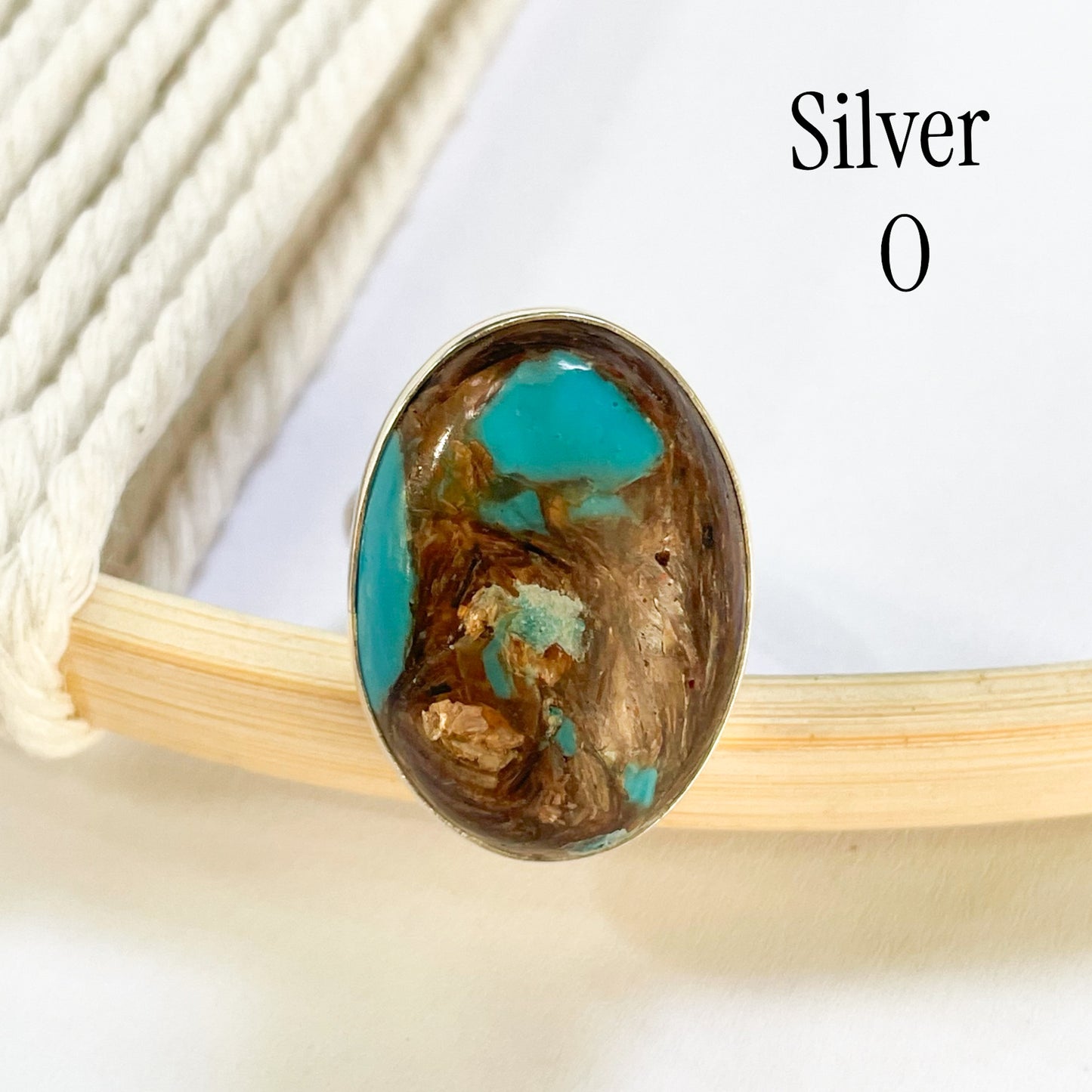 Vibrant Jasper Matrix Ring Mix - Both Metals