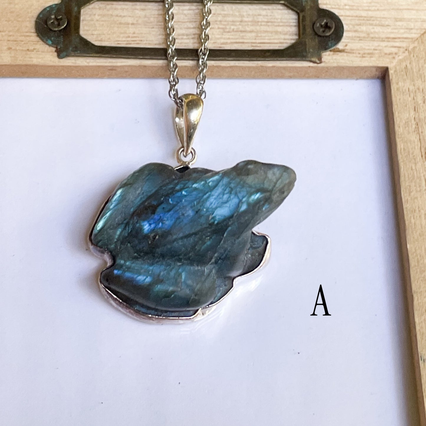 Labradorite Frog Pendant - Alchemia or Sterling