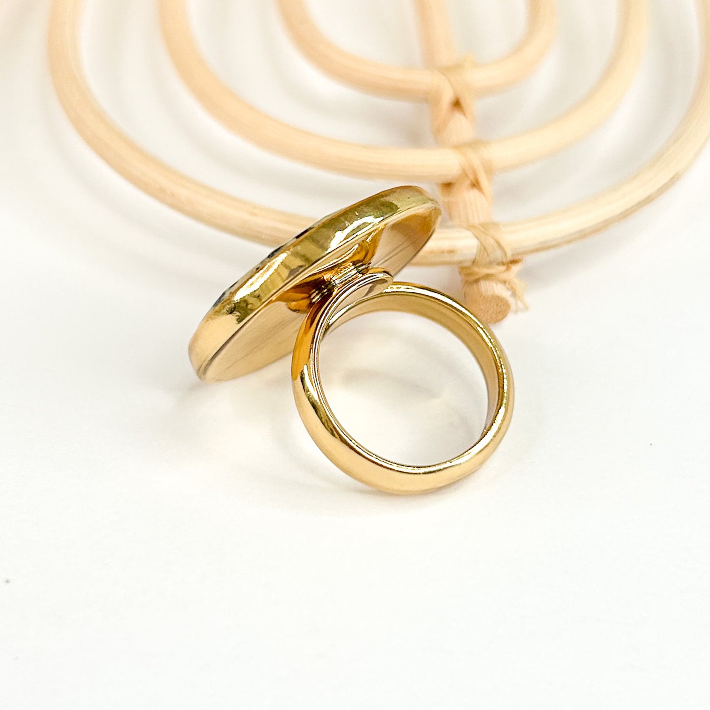 Dalmatian Jasper Adjustable Ring - Alchemia