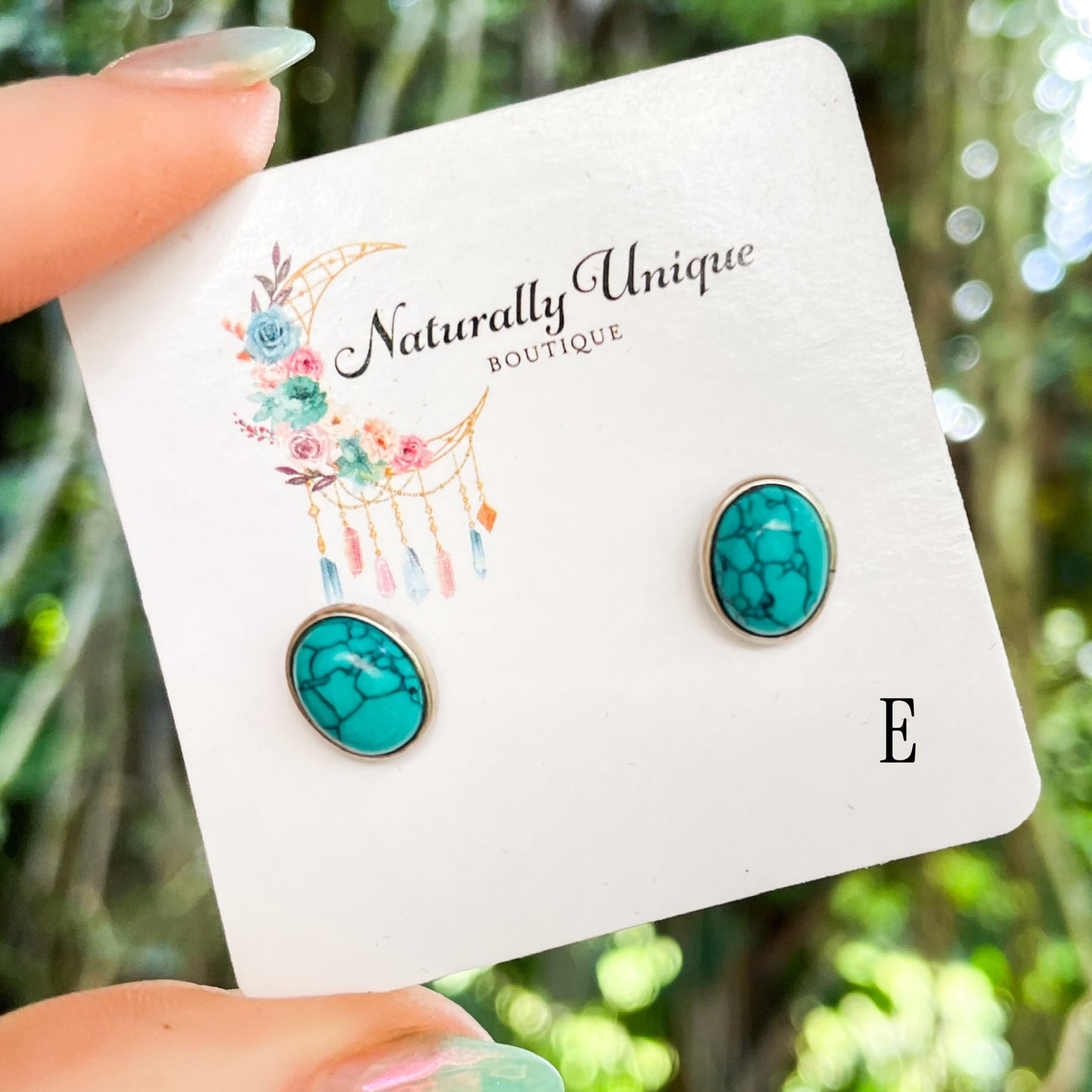 Turquoise Variety Studs - Solid Sterling Silver