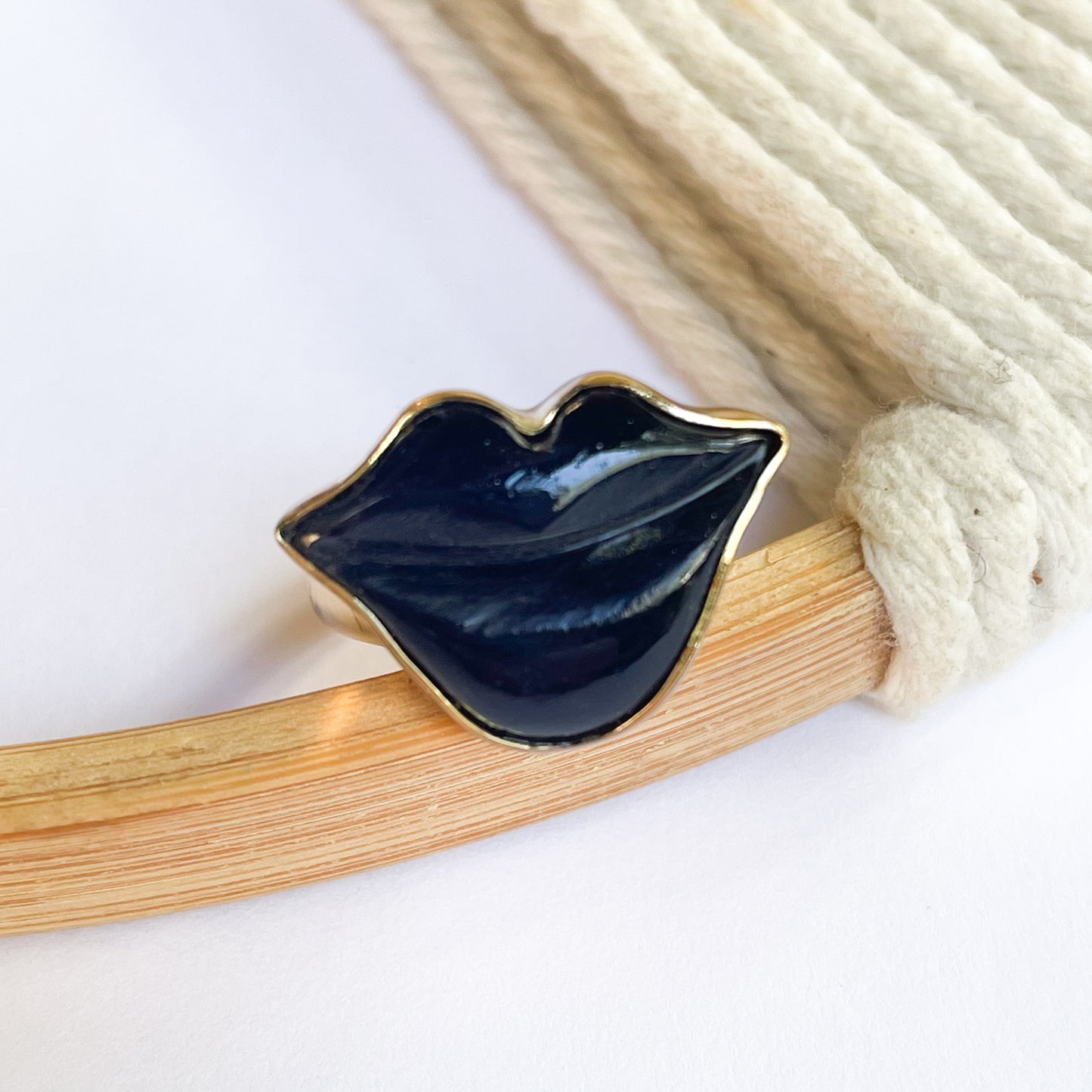 Colorful Chalcedony Lip Ring - Alchemia