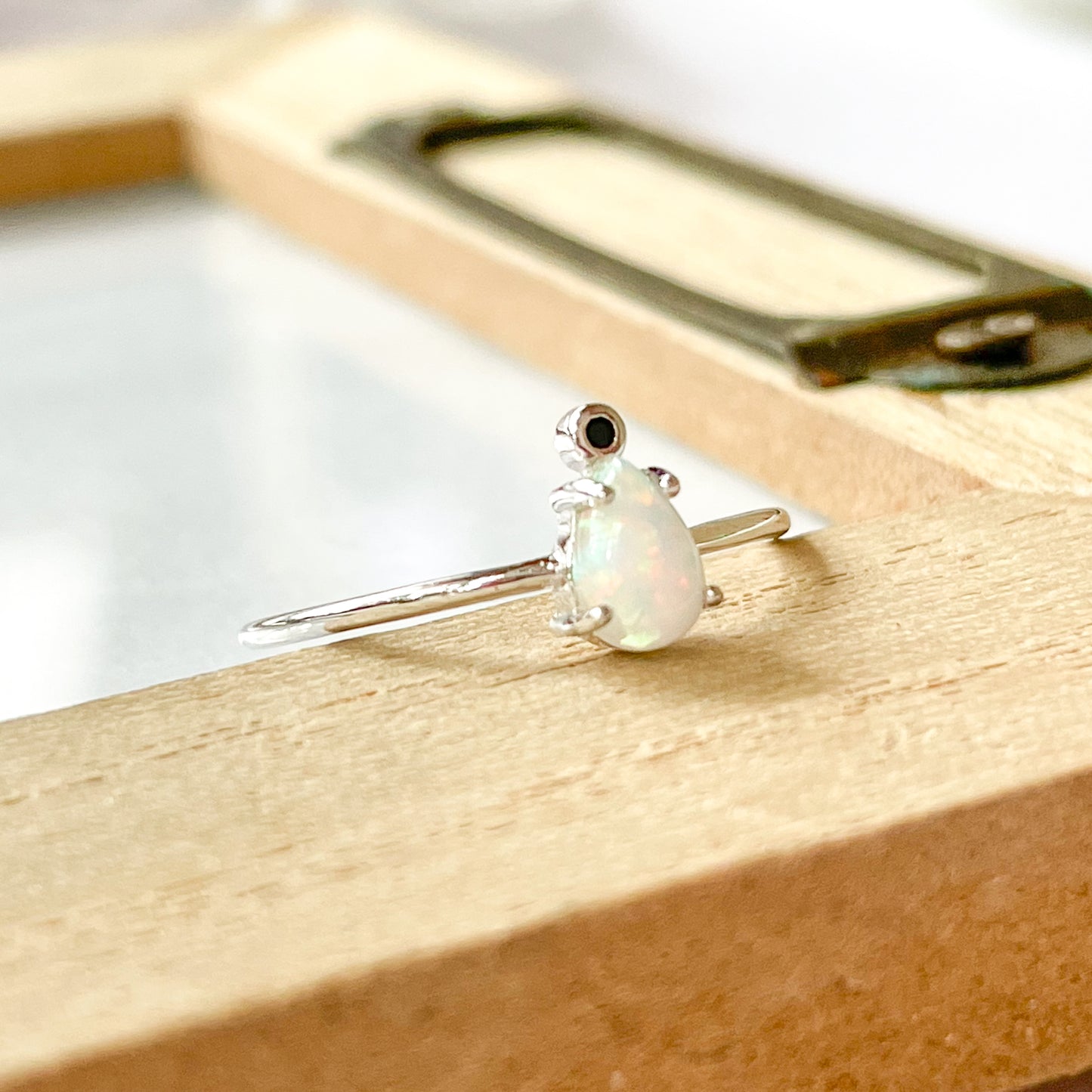 Single Tear Opal Sized Ring - SSS or Vermeil