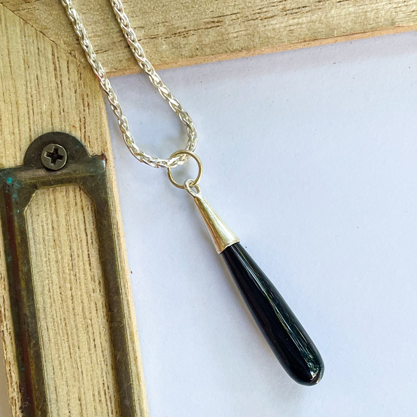 Color Drop Pendant - Both Metals