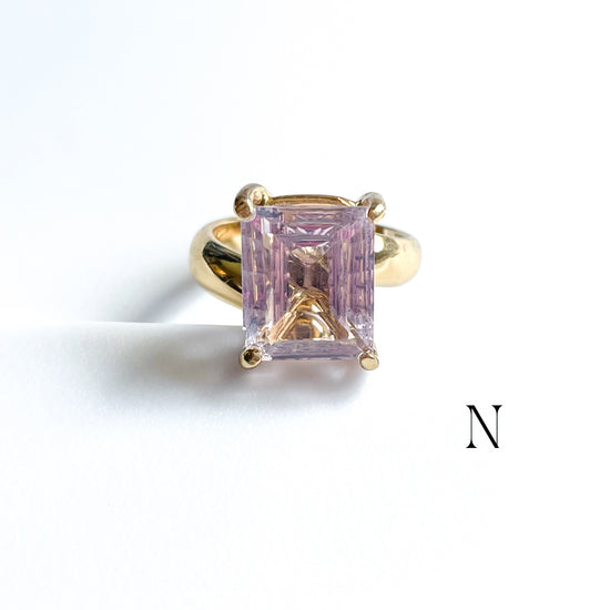 Lavender Quartz Prong Ring - Alchemia