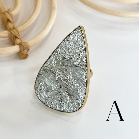 Aluminum Teardrop Ring - Alchemia
