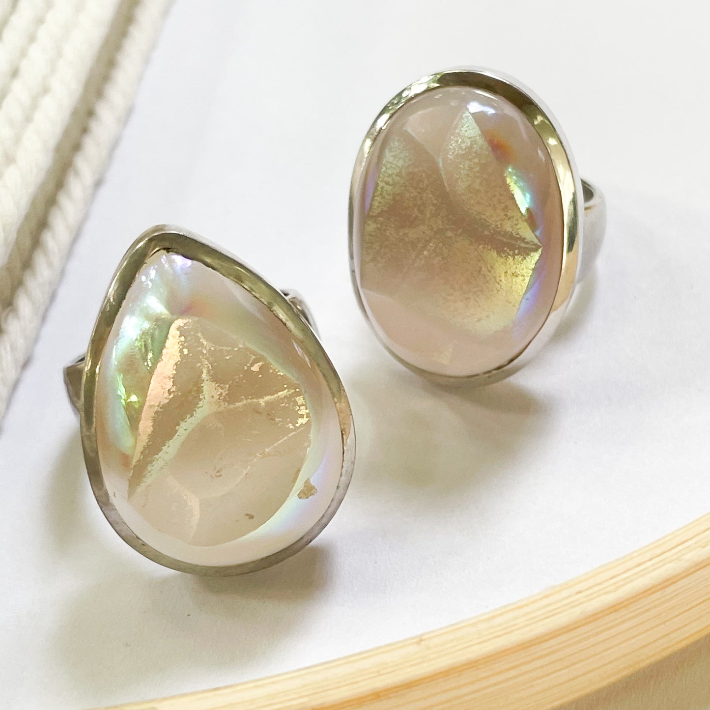 Aurora Quartz Adjustable Ring - Starborn