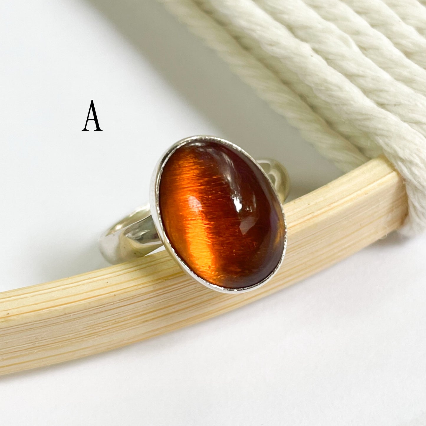 Black Opal Ring - Solid Sterling Silver