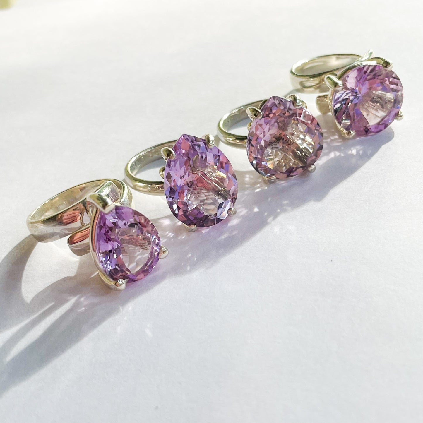 Rose DE France Prong Ring - Solid Sterling Silver