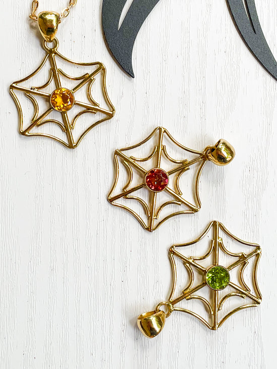 Halloween Spider Web Ring & Pendant  - Alchemia Gold