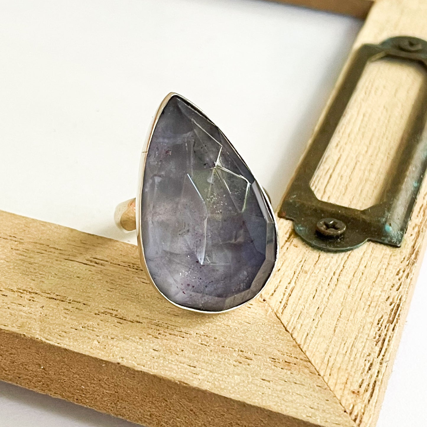 Charoite Doublet Ring - Solid Sterling Silver