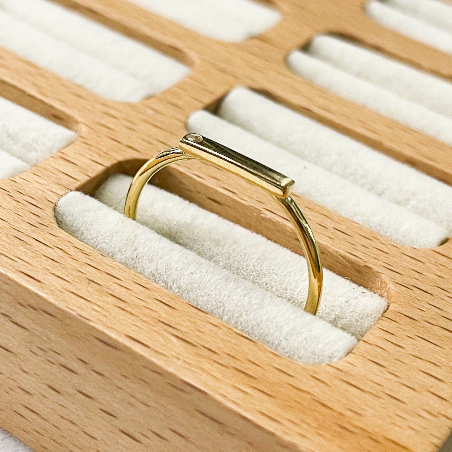 CZ Bar Sized Ring - SSS or Vermeil
