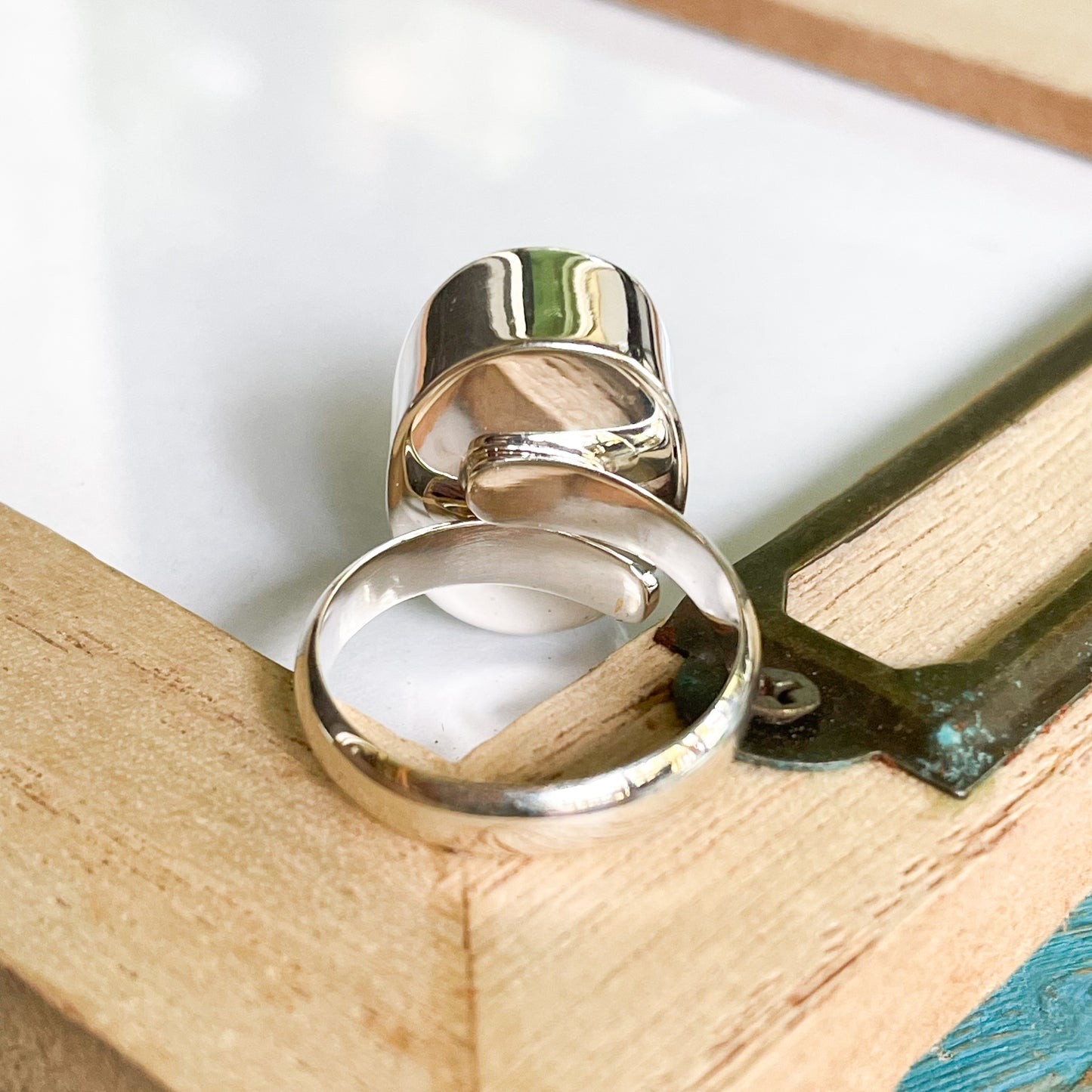 Blue Quartz Gemstone Ring & Pendant - Solid Sterling Silver