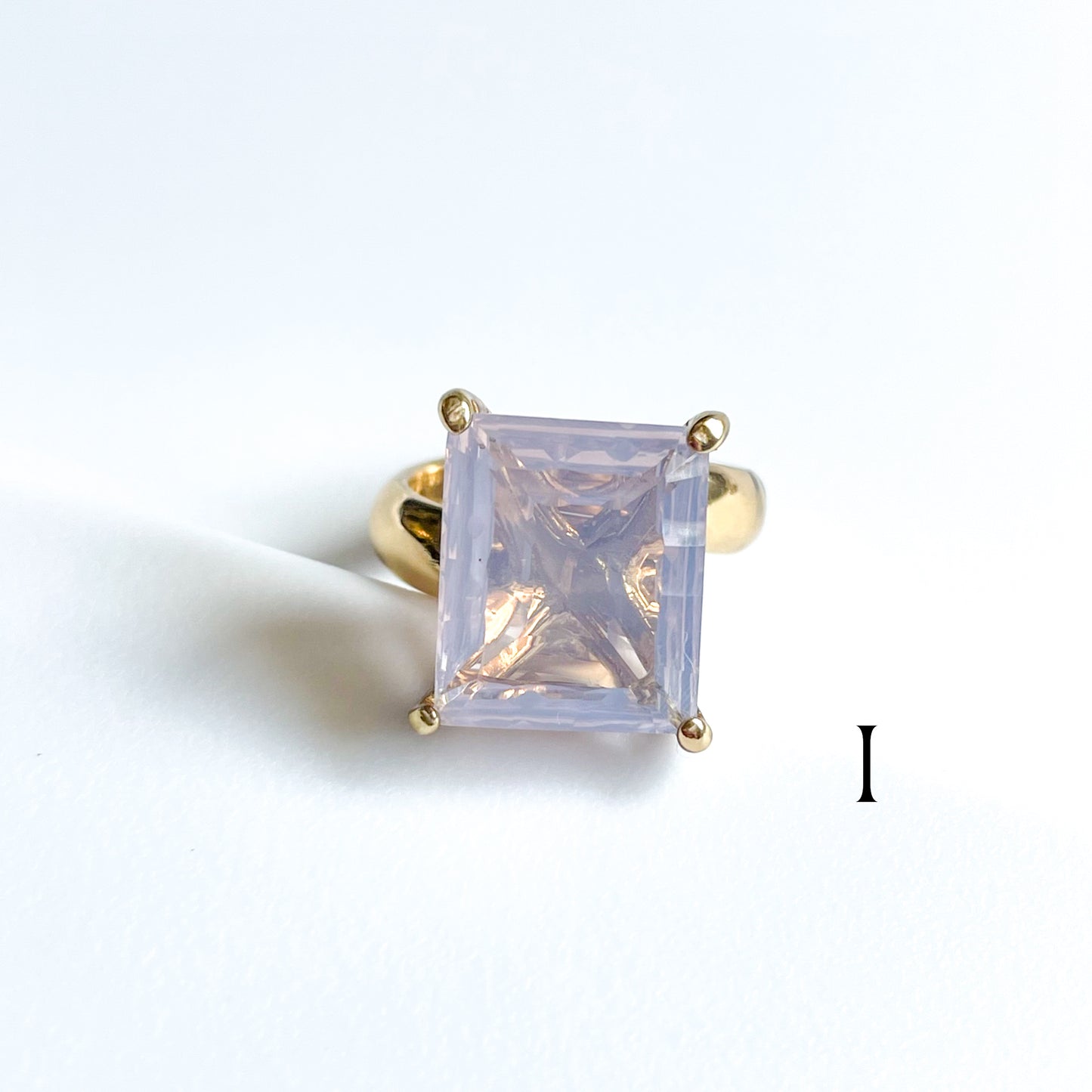 Lavender Quartz Prong Ring - Alchemia