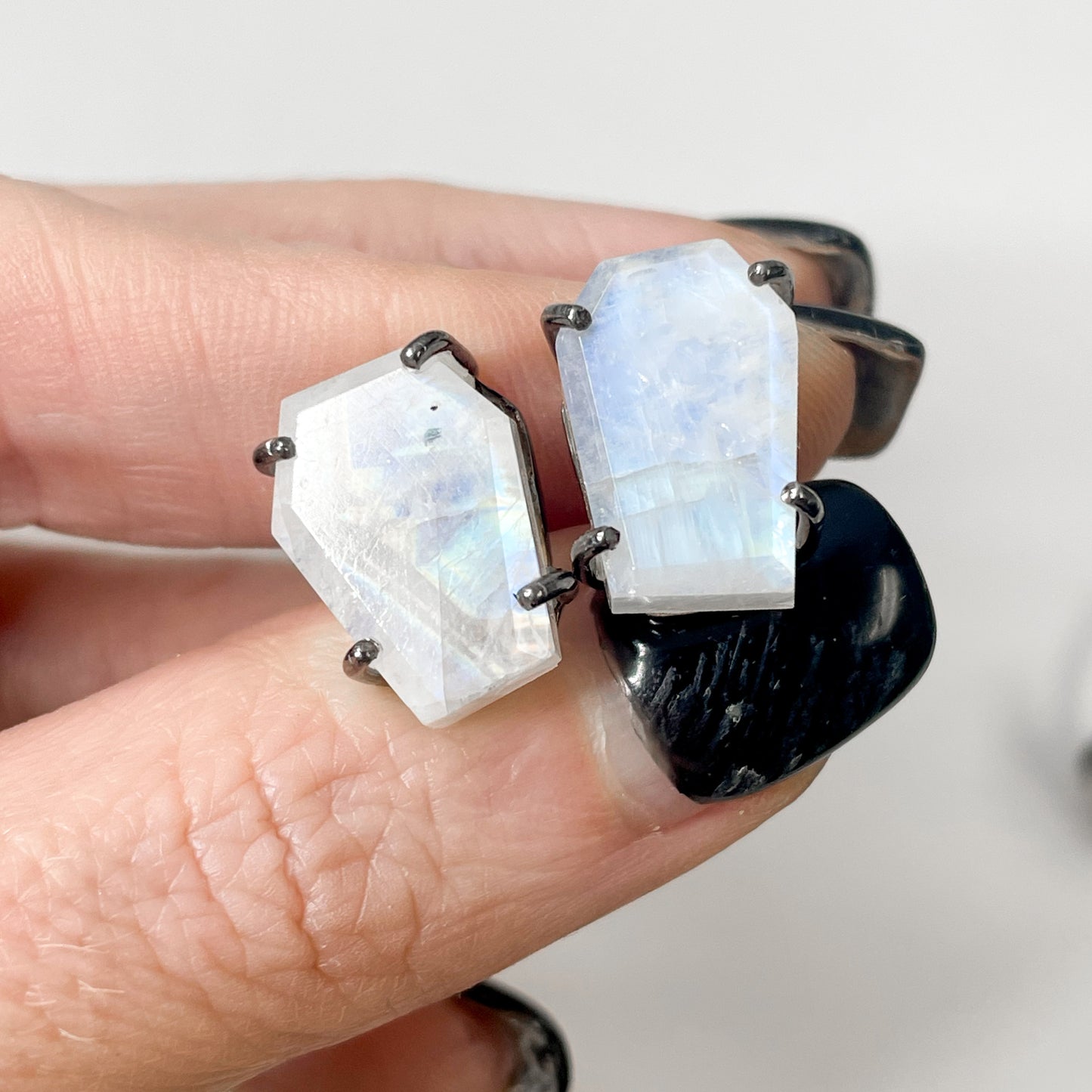 Rainbow Moonstone Coffin Collection