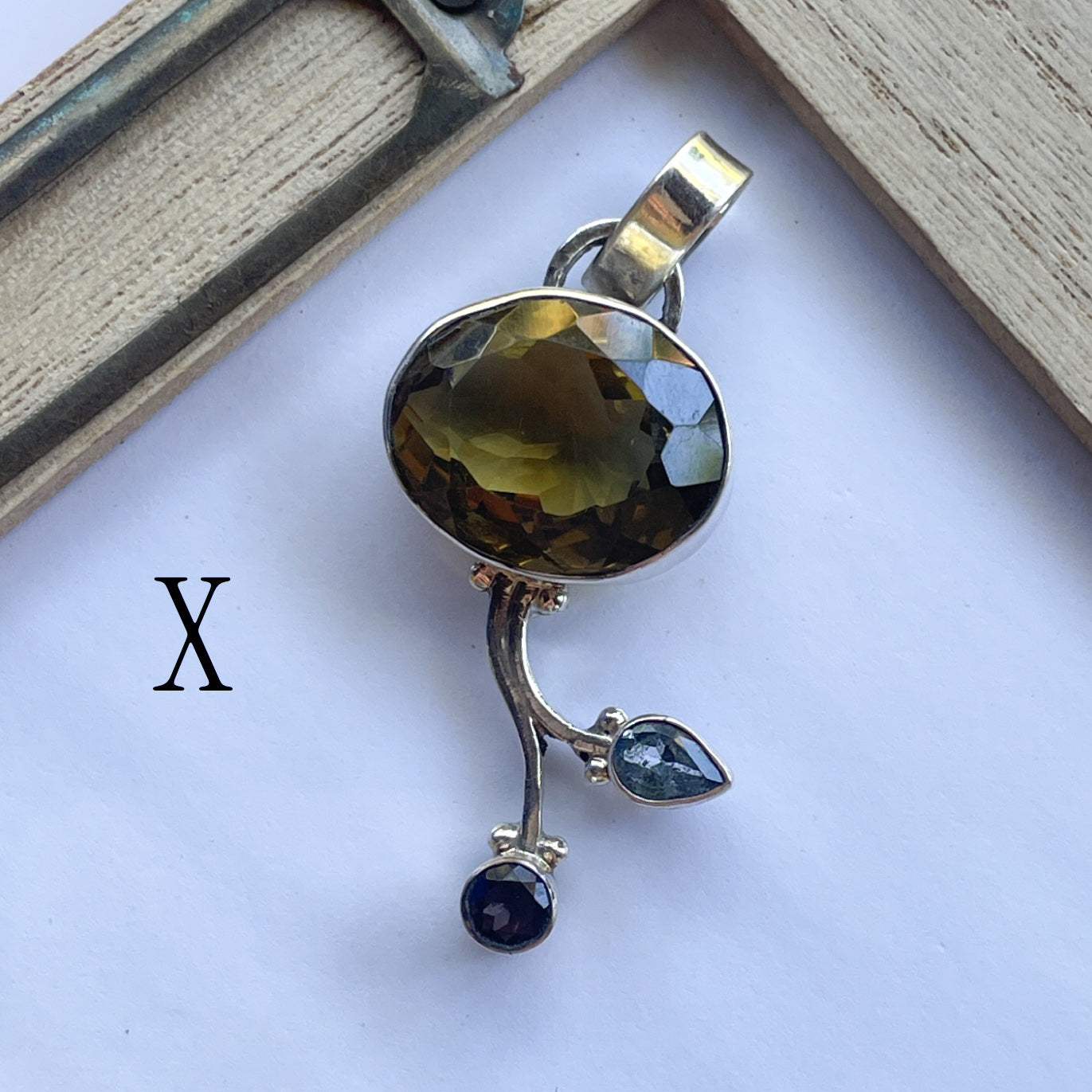 Unique Random Gemstone Pendants - Solid Sterling Silver