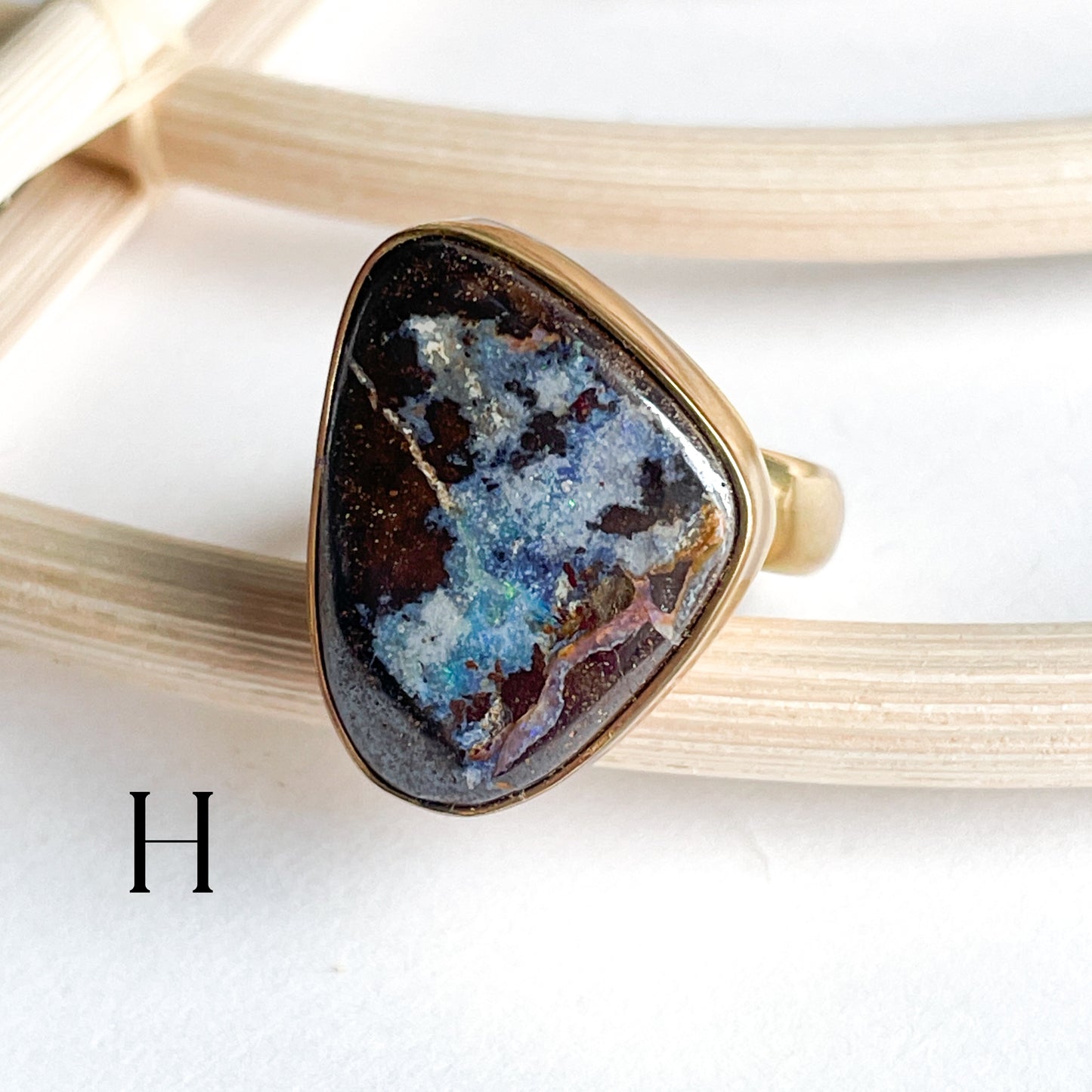 Load image into Gallery viewer, Boulder Opal Ring - Alchemia
