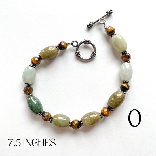 Load image into Gallery viewer, Natural Stone Bracelets - Solid Sterling Silver
