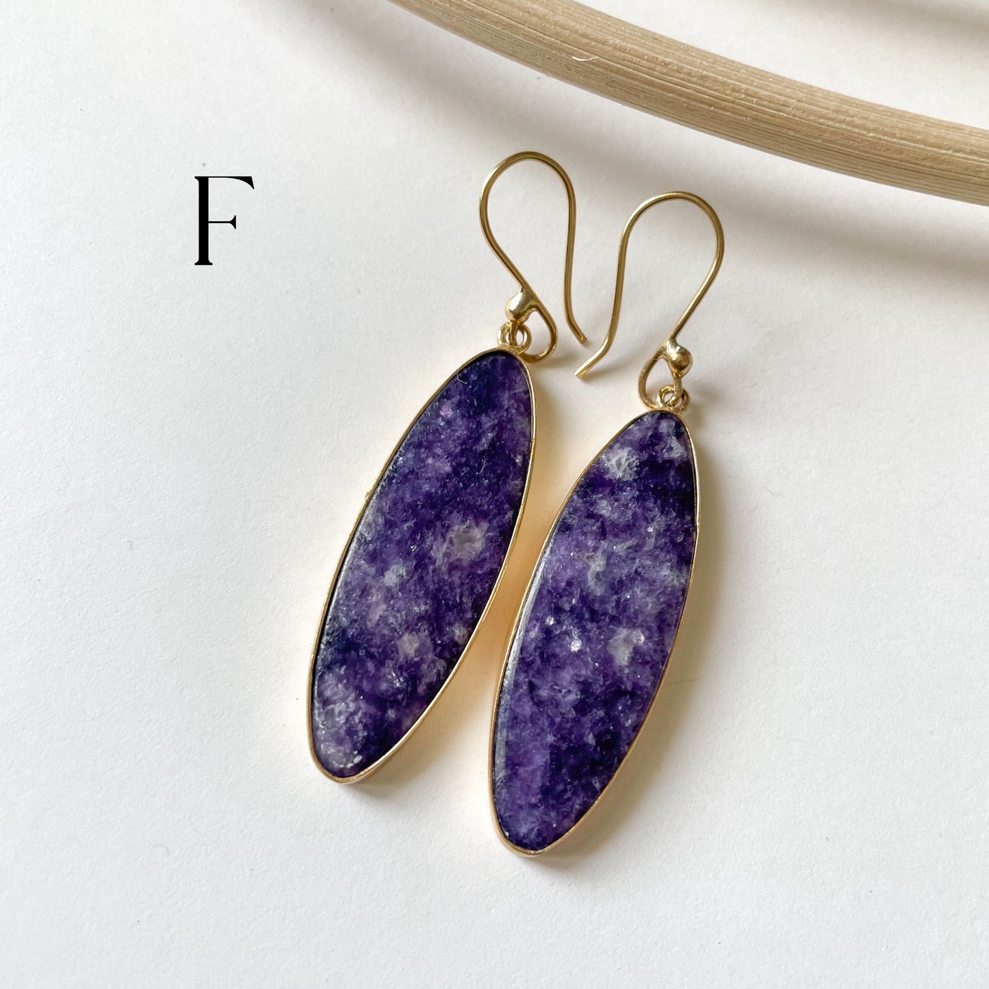 Lepidolite Dangle Earring - Alchemia