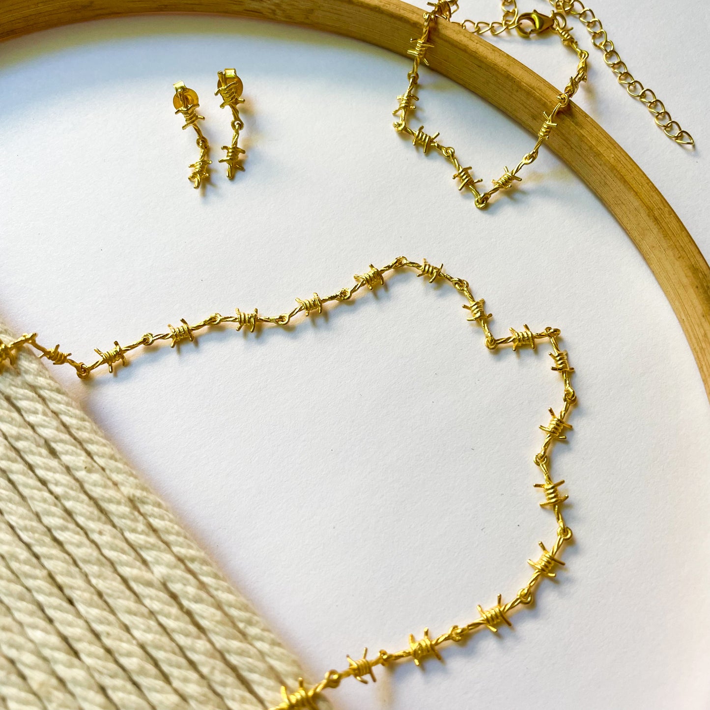 Barbed Wire Collection - Solid Sterling Silver & 18k Gold Plate Collection - Solid Sterling Silver & 18k Gold Plate