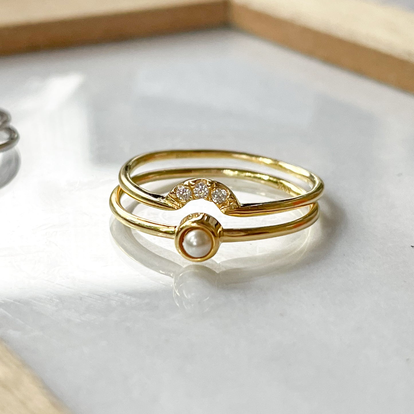 Snug & Fit Pearl Sized Ring - SSS  or Vermeil