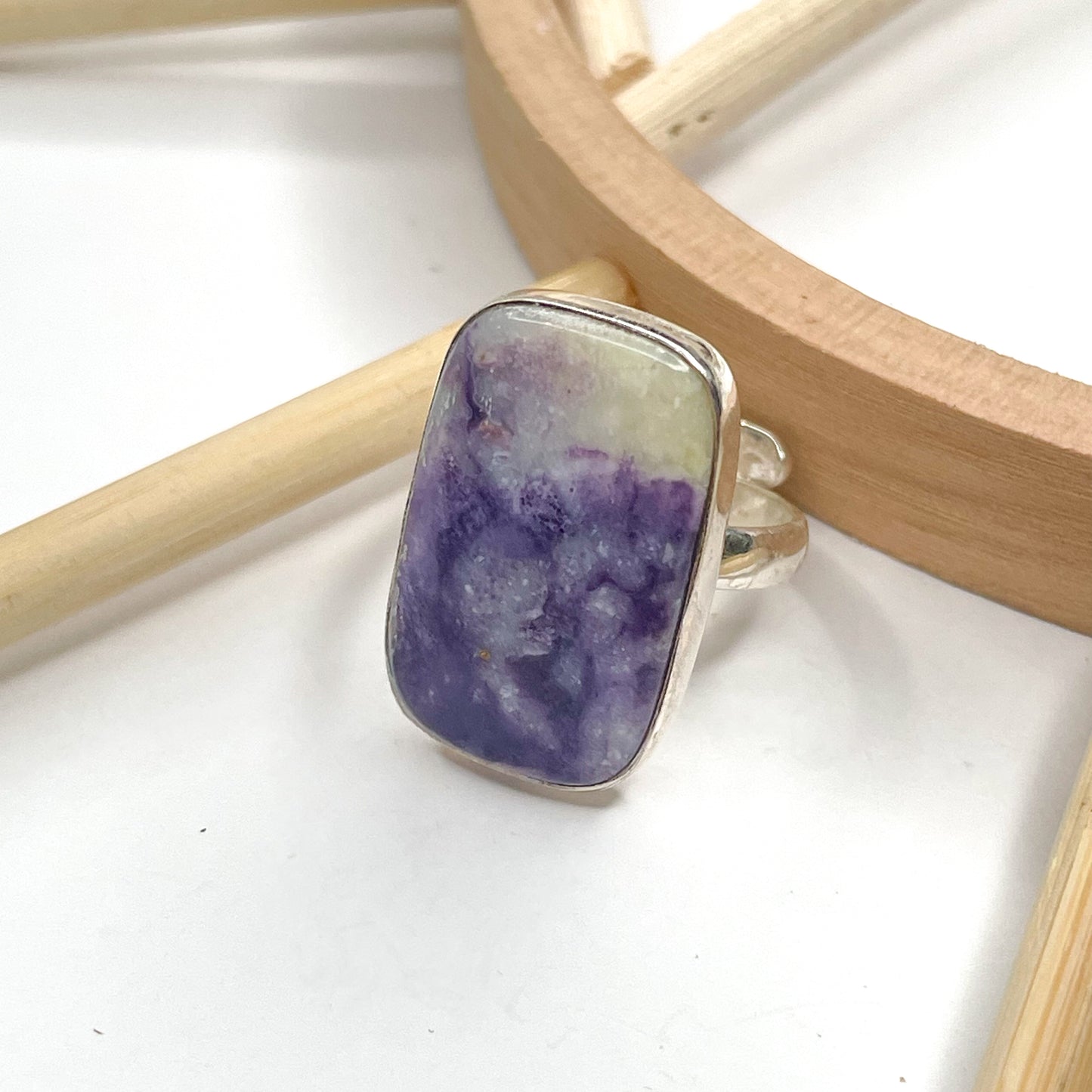 Tiffany Stone Ring - Solid Sterling Silver