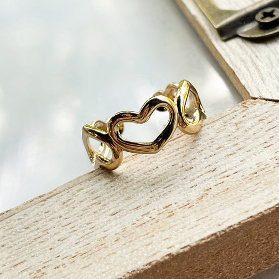 Heart Toe or Midi Ring - 18K Gold Filled