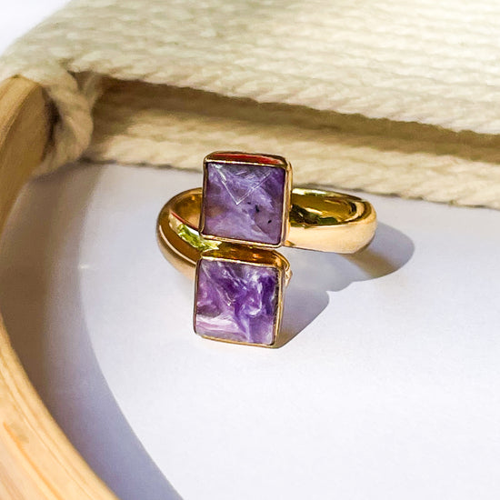 Chariot Square Bypass Ring - Alchemia