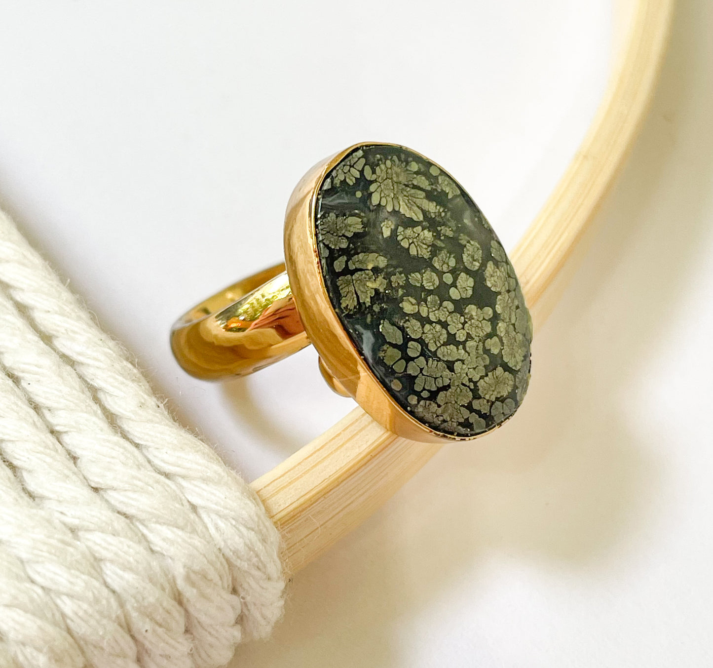 Pyrite Agate Ring - Alchemia Gold