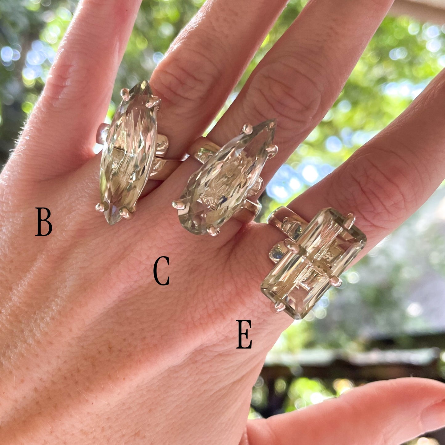 Prestolite Prong Ring - Solid Sterling Silver
