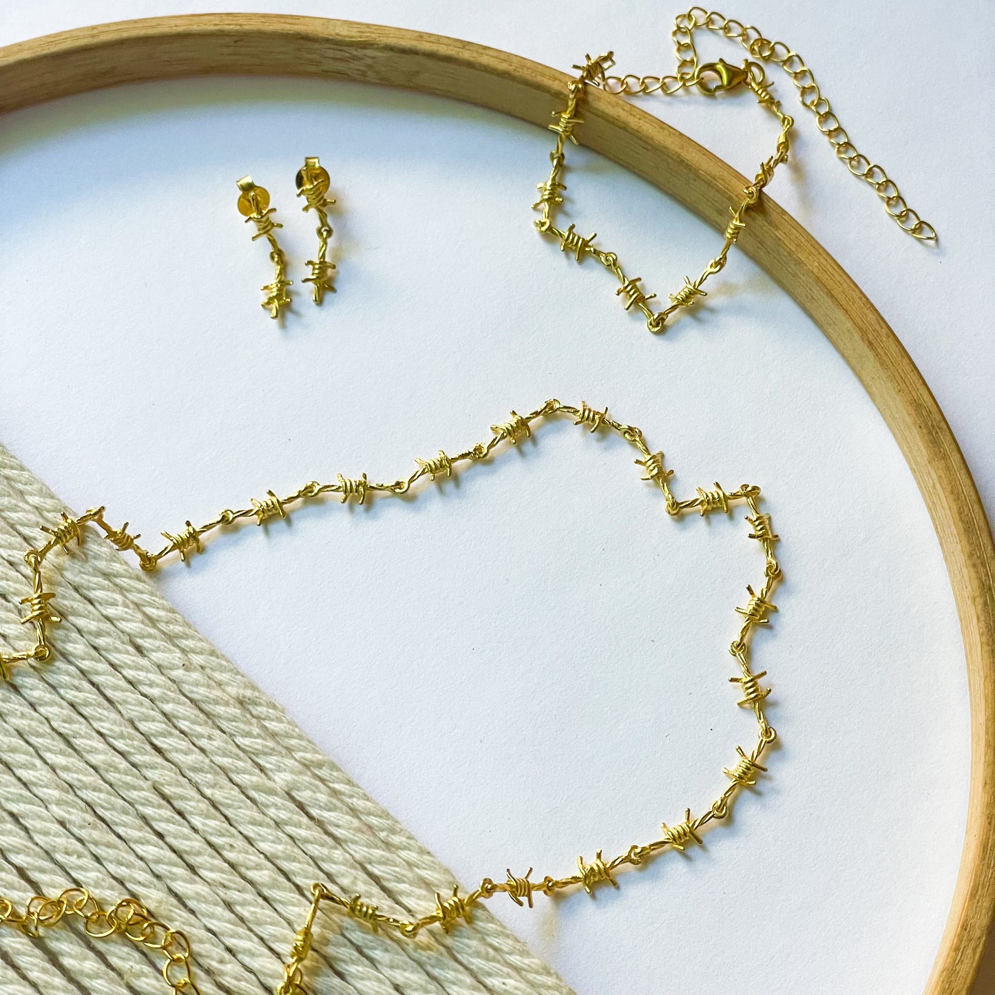 Barbed Wire Collection - Solid Sterling Silver & 18k Gold Plate Collection - Solid Sterling Silver & 18k Gold Plate