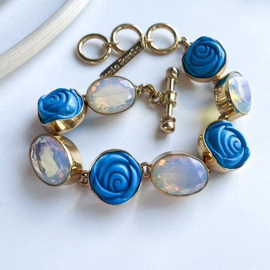 Rose & Opalite Bracelet - Alchemia Gold