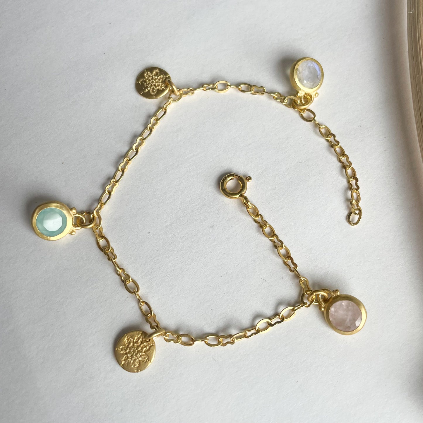 Dainty Multi Stone Bracelet - Vermeil
