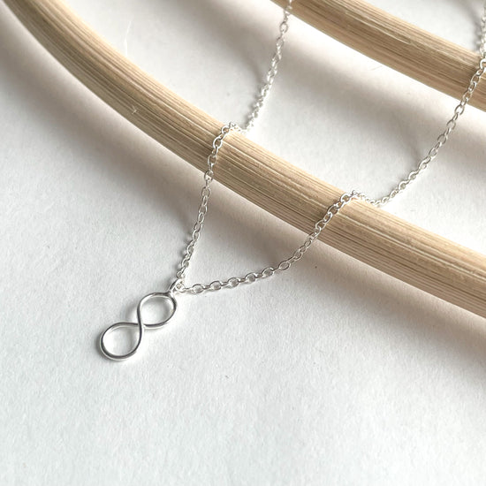 Load image into Gallery viewer, Dainty Infinity Necklace - Solid Sterling Silver
