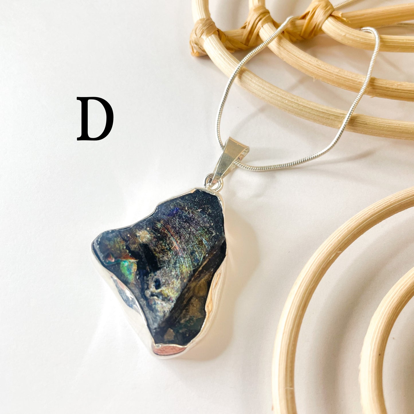 Roman Glass Pendant - Both Metals